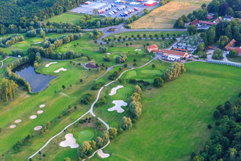 Golfanlage Landgut Dreihof - GOLF absolute in Essingen im Bundesland Rheinland-Pfalz, Deutschland aus der Luft