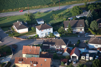 Scheibenhard im Bundesland Bas-Rhin, Frankreich vom Flugzeug aus