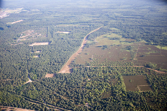 Luftbild von Oberhoffen-sur-Moder, Qartier Estienne im Bundesland Bas-Rhin, Frankreich