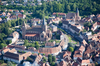 Wissembourg im Bundesland Bas-Rhin, Frankreich von einer Drohne aus