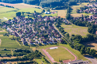 Luftbild von Altenstadt (Elsaß) in Wissembourg im Bundesland Bas-Rhin, Frankreich