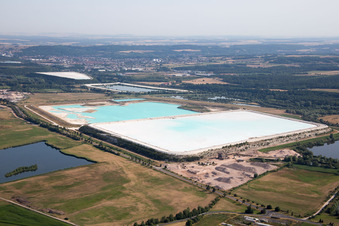 Luftbild von Saline in Rosières-aux-Salines im Bundesland Meurthe-et-Moselle, Frankreich