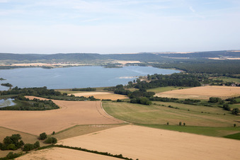 Luftbild von Essey-et-Maizerais, Lac de Madine im Bundesland Meurthe-et-Moselle, Frankreich