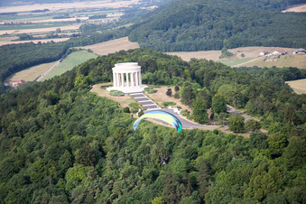Montsec, Amerikanisches Kriegerdenkmal im Bundesland Meuse, Frankreich aus der Luft
