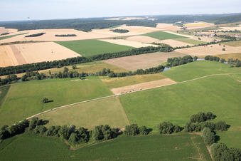 Lacroix-sur-Meuse, Frankreich vom Flugzeug aus