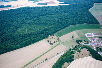 Luftbild von Marbotte, Kriegsgräberfriedhof in Apremont-la-Forêt im Bundesland Meuse, Frankreich