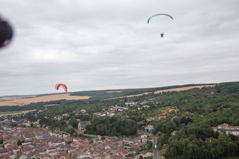 Vaucouleurs im Bundesland Meuse, Frankreich von einer Drohne aus