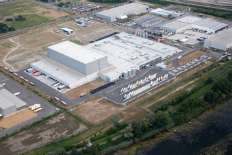 Wörth am Rhein, Industriegebiet Oberwald im Bundesland Rheinland-Pfalz, Deutschland von oben gesehen