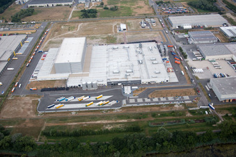 Wörth am Rhein, Industriegebiet Oberwald im Bundesland Rheinland-Pfalz, Deutschland aus der Luft betrachtet