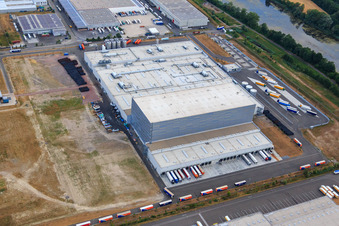 Pfälzer Erfrischungsgetränke GmbH in Wörth am Rhein im Bundesland Rheinland-Pfalz, Deutschland von oben gesehen