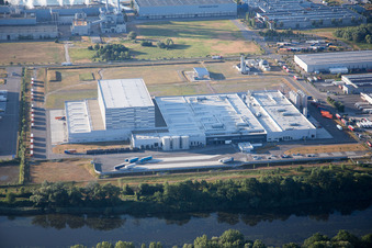Wörth am Rhein, Industriegebiet Oberwald im Bundesland Rheinland-Pfalz, Deutschland von oben
