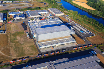 Pfälzer Erfrischungsgetränke GmbH in Wörth am Rhein im Bundesland Rheinland-Pfalz, Deutschland aus der Luft