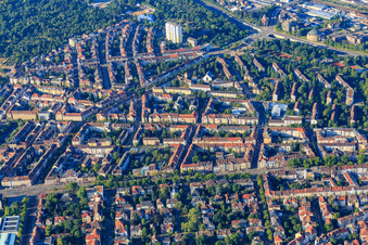 Zwischen Kaiserallee und Kriegstr im Ortsteil Weststadt in Karlsruhe im Bundesland Baden-Württemberg, Deutschland