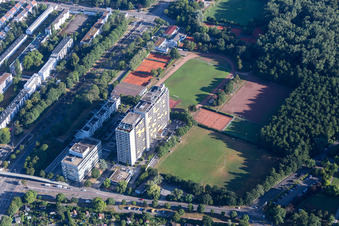 Post Südstadt eV im Ortsteil Weiherfeld-Dammerstock in Karlsruhe im Bundesland Baden-Württemberg, Deutschland