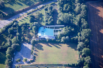 Luftbild von Schützenhaus im Ortsteil Wolfartsweier in Karlsruhe im Bundesland Baden-Württemberg, Deutschland