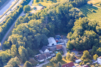 Hohenwettersbacherstraße 38 , "offene Jugendwerkstatt Karlsruhe" am Steinbruch im Ortsteil Grünwettersbach im Bundesland Baden-Württemberg, Deutschland