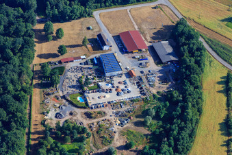 Palatinum Landschafts u. Gartendesign in Hagenbach im Bundesland Rheinland-Pfalz, Deutschland von oben gesehen