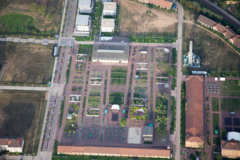 Landesgartenschau 2015 in Landau in der Pfalz im Bundesland Rheinland-Pfalz, Deutschland von oben gesehen