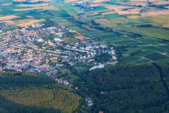 Stadtansicht aus Westen in Bad Bergzabern im Bundesland Rheinland-Pfalz, Deutschland