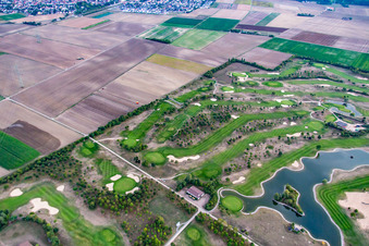 Gelände des Golfplatz Golfpark Biblis-Wattenheim *****GOLF absolute in Wattenheim im Bundesland Hessen, Deutschland von oben