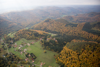 Windstein im Bundesland Bas-Rhin, Frankreich von oben gesehen
