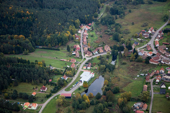 Drohnenaufname von Dambach im Bundesland Bas-Rhin, Frankreich