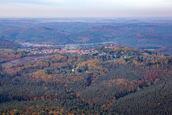 Lichtenberg im Bundesland Bas-Rhin, Frankreich von oben