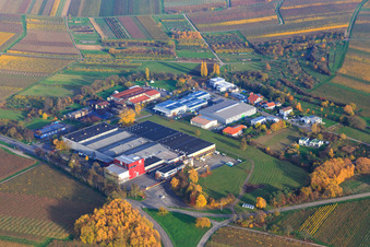 Luftbild von Großkelterei Kleine Kalmit in Ilbesheim bei Landau im Bundesland Rheinland-Pfalz, Deutschland