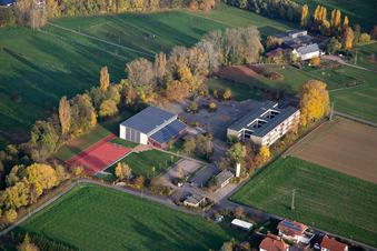 Luftaufnahme von Ortsteil Ingenheim in Billigheim-Ingenheim im Bundesland Rheinland-Pfalz, Deutschland