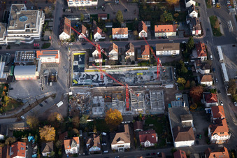 Neubaugebiet "Im Stadtkern" zw. Bismarck- und Gartenstr in Kandel im Bundesland Rheinland-Pfalz, Deutschland vom Flugzeug aus