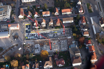 Neubaugebiet "Im Stadtkern" zw. Bismarck- und Gartenstr in Kandel im Bundesland Rheinland-Pfalz, Deutschland aus der Vogelperspektive