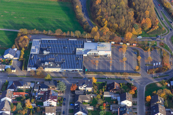 Luftbild von EDEKA Kissel SBK Kandel im Bundesland Rheinland-Pfalz, Deutschland