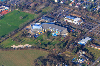 Fächerbad Karlsruhe im Ortsteil Hagsfeld im Bundesland Baden-Württemberg, Deutschland