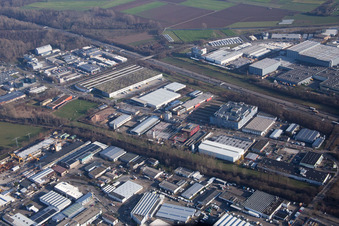 Am Storrenacker im Ortsteil Hagsfeld in Karlsruhe im Bundesland Baden-Württemberg, Deutschland