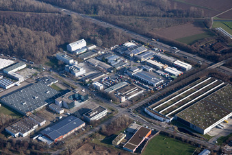 An der Roßweid im Ortsteil Grötzingen in Karlsruhe im Bundesland Baden-Württemberg, Deutschland