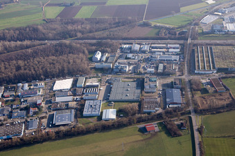 Herdweg im Ortsteil Grötzingen in Karlsruhe im Bundesland Baden-Württemberg, Deutschland