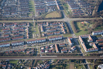 Karlsruhe-Waldstadt im Ortsteil Hagsfeld im Bundesland Baden-Württemberg, Deutschland