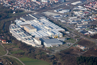 Ortsteil Graben in Graben-Neudorf im Bundesland Baden-Württemberg, Deutschland aus der Luft