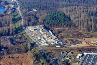 Gartenkies im Ortsteil Neudorf in Graben-Neudorf im Bundesland Baden-Württemberg, Deutschland