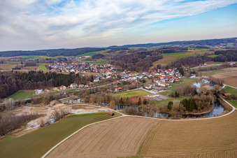 Luftbild von Ortsteil Brombach in Bad Birnbach im Bundesland Bayern, Deutschland