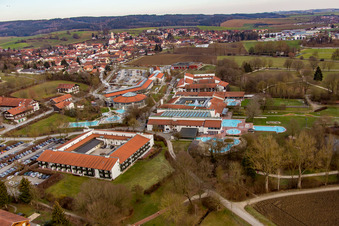Luftbild von Rottal-Therme im Ortsteil Aunham in Bad Birnbach im Bundesland Bayern, Deutschland