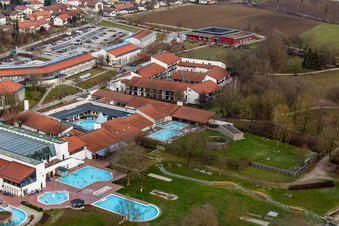 Rottal-Therme im Ortsteil Aunham in Bad Birnbach im Bundesland Bayern, Deutschland von oben