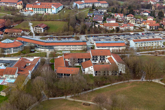 Rottal-Therme im Ortsteil Aunham in Bad Birnbach im Bundesland Bayern, Deutschland aus der Vogelperspektive