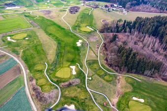 Luftaufnahme von Golfplatz des Golfclub Bella Vista in Bad Birnbach im Bundesland Bayern, Deutschland