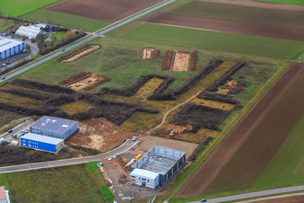 Archäologische Ausgrabungen/Sondierungen im Gewerbepark W in Herxheim bei Landau im Bundesland Rheinland-Pfalz, Deutschland