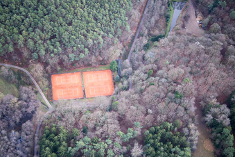 Ortsteil Gleishorbach in Gleiszellen-Gleishorbach im Bundesland Rheinland-Pfalz, Deutschland von oben