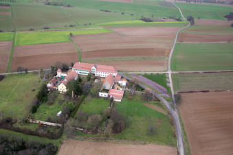 Drohnenbild von Werkstatt für betreutes Wohnen Werkstatt für verborgene Talente gemeinnützige GmbH im Haftelhof in Schweighofen im Bundesland Rheinland-Pfalz, Deutschland