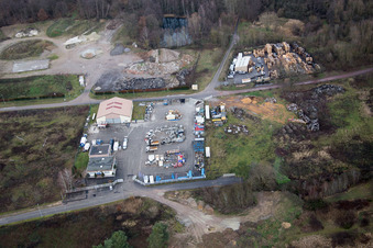 Luftbild von Eurovia im Ortsteil Altenstadt in Wissembourg im Bundesland Bas-Rhin, Frankreich
