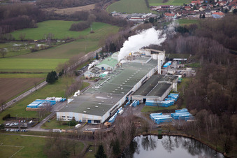 Sitek Insulation im Ortsteil Altenstadt in Wissembourg im Bundesland Bas-Rhin, Frankreich von oben