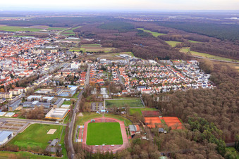 Bienwaldstadion in Kandel im Bundesland Rheinland-Pfalz, Deutschland